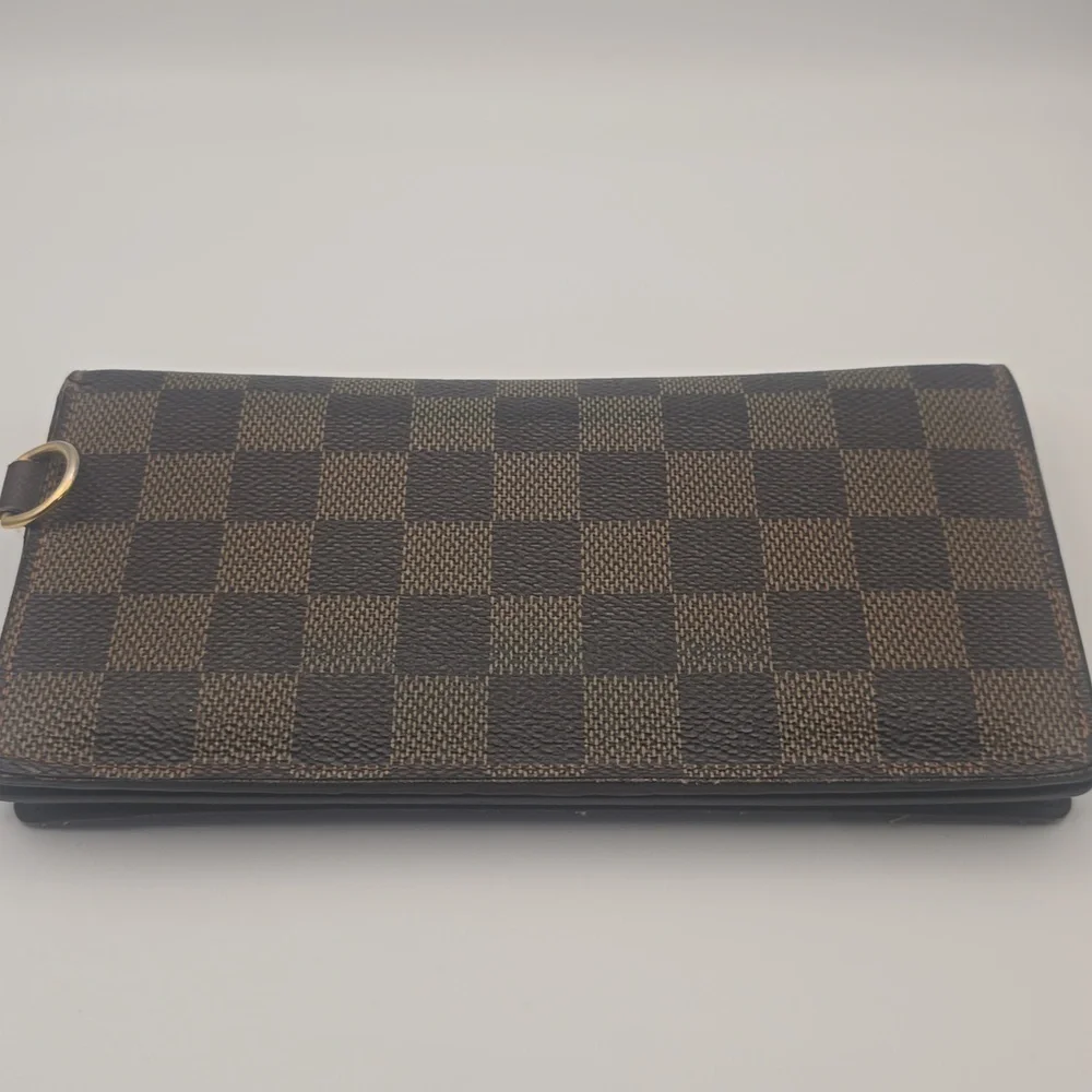 Louis Vuitton Damier Brown Porte Feuille Accordion Long Wallet (VERY GOOD)COA✨️ - Picture 12 of 15